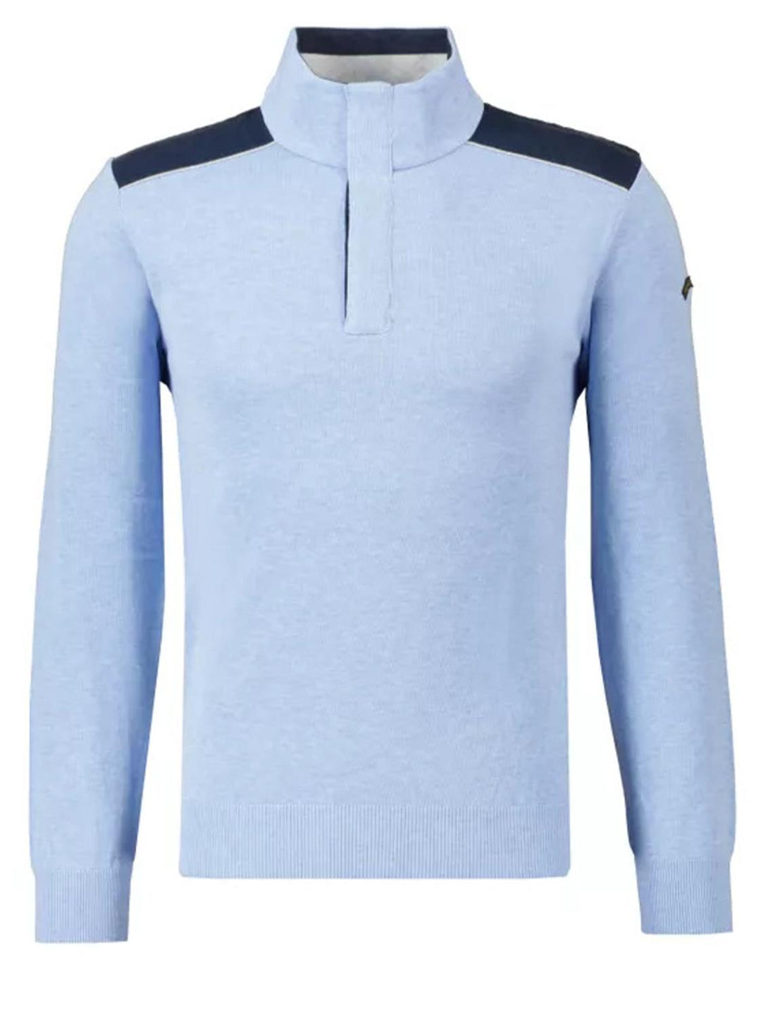 Paul & Shark trui met rits-100% katoen-HEREN TRUIEN & VESTEN-Blauw