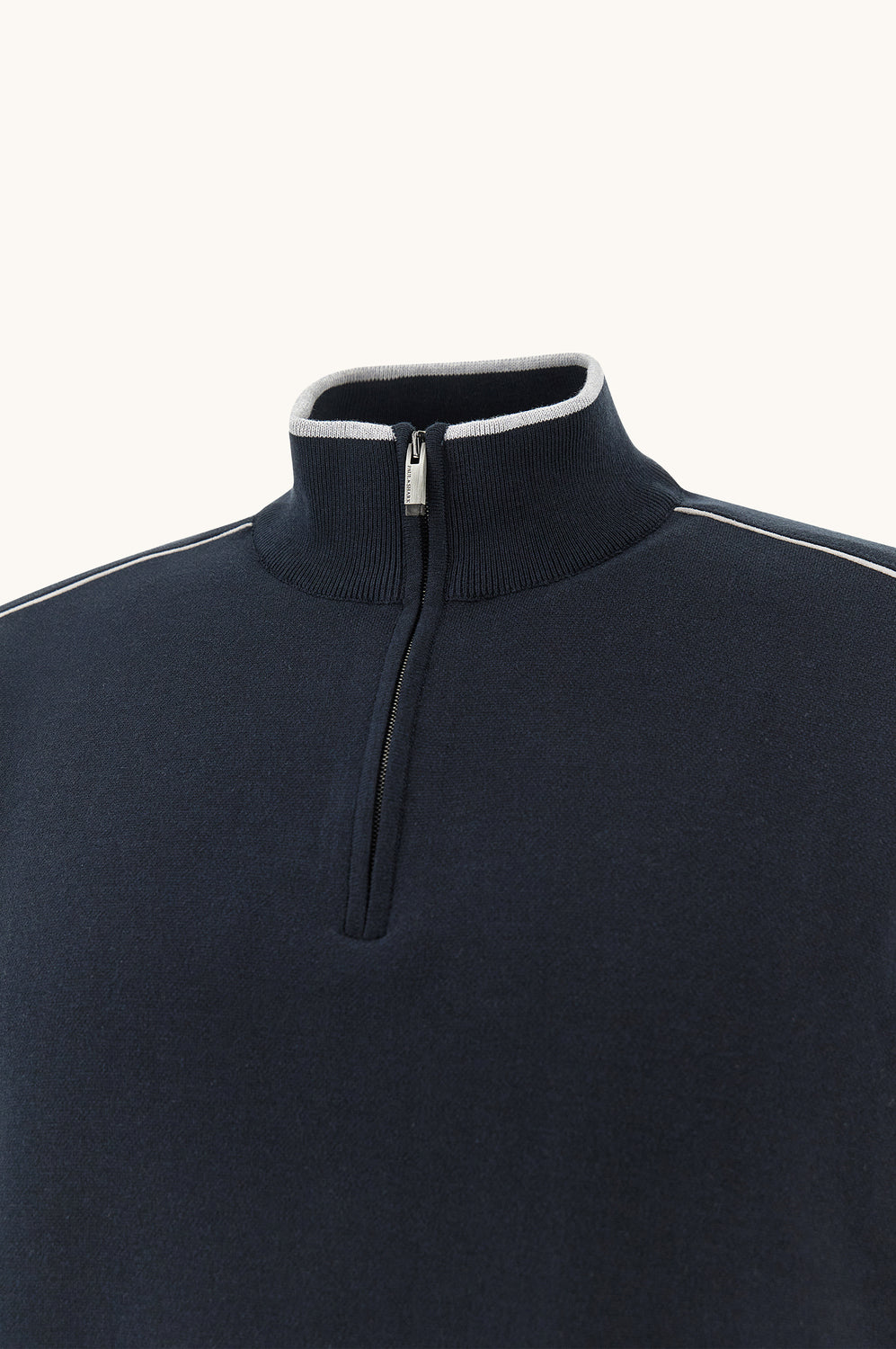 Paul & Shark Trui met rits – Blauw-55% zijde, 45% katoen-HEREN TRUIEN & VESTEN-Blauw