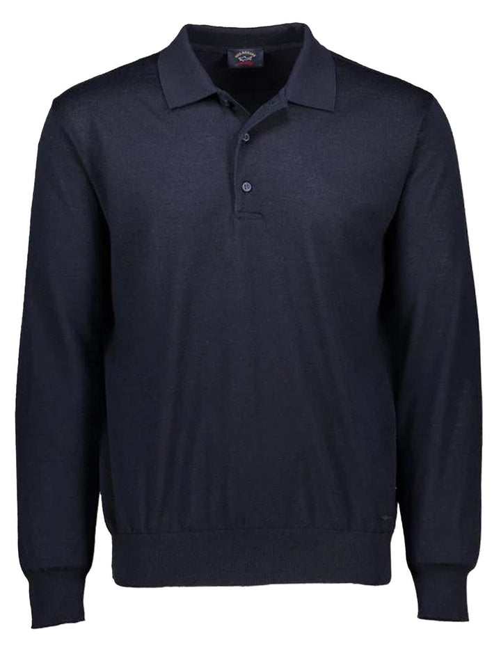 Paul & Shark trui polokraag-100% wol-HEREN TRUIEN & VESTEN-Blauw