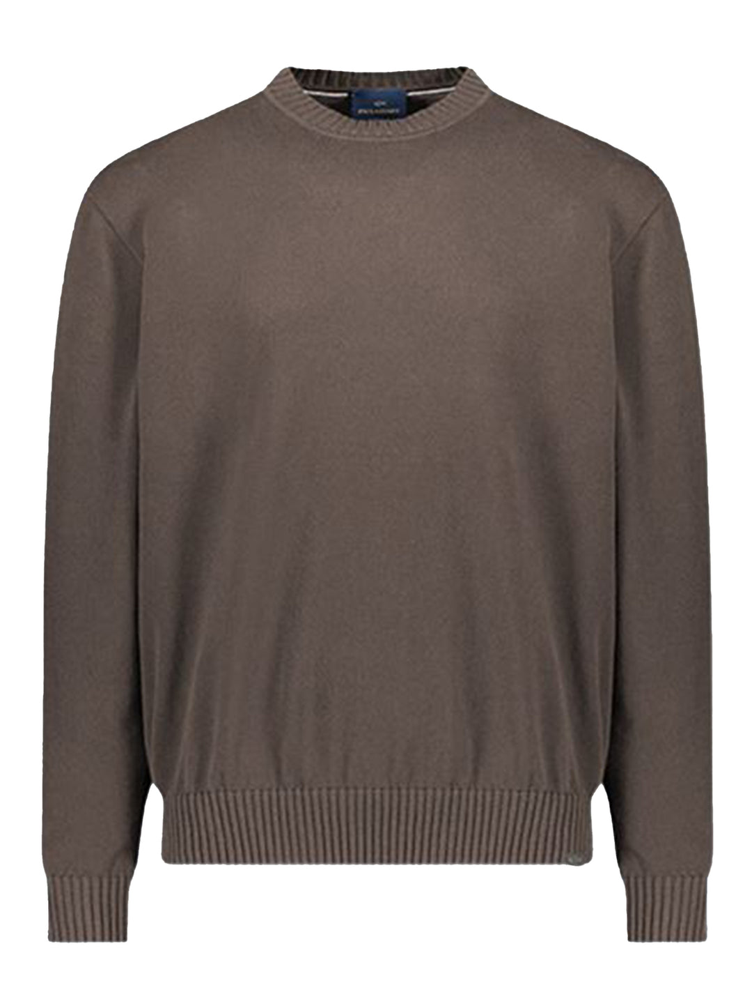 Paul & Shark Trui Ronde Hals – Bruin-100% katoen-HEREN TRUIEN & VESTEN-Bruin