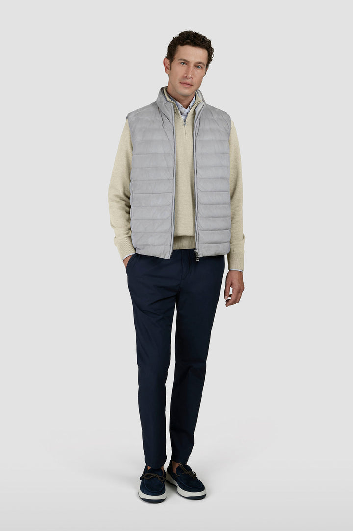 Paul & Shark trui van fris katoen beige-Buitenlaag: 100% Katoen<br />Details: 100% Linnen -HEREN TRUIEN & VESTEN-Beige