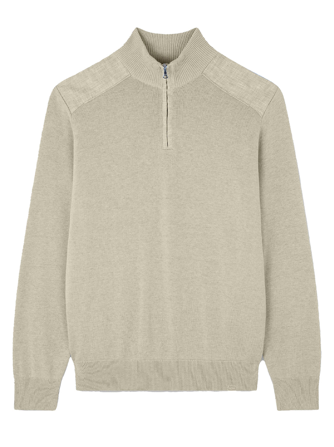 Paul & Shark trui van fris katoen beige-Buitenlaag: 100% Katoen<br />Details: 100% Linnen -HEREN TRUIEN & VESTEN-Beige