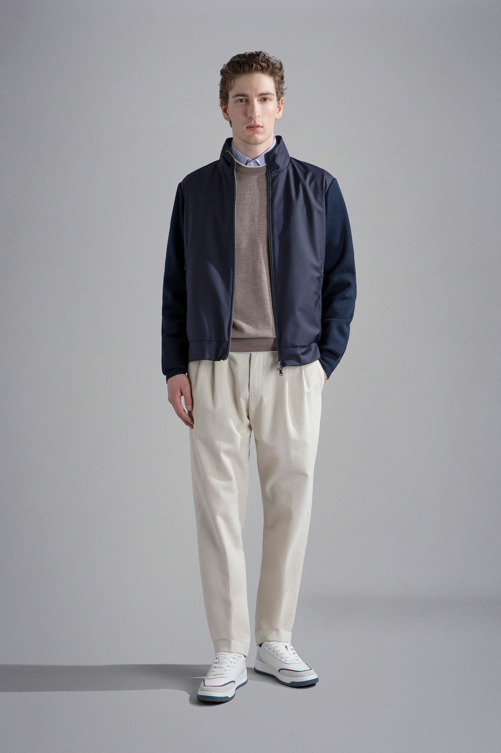 Paul & Shark vest-Samenstelling: Buitenkant: 100% scheerwol - Voering: 100% katoen - Voorkant + achterkant: 100% scheerwo