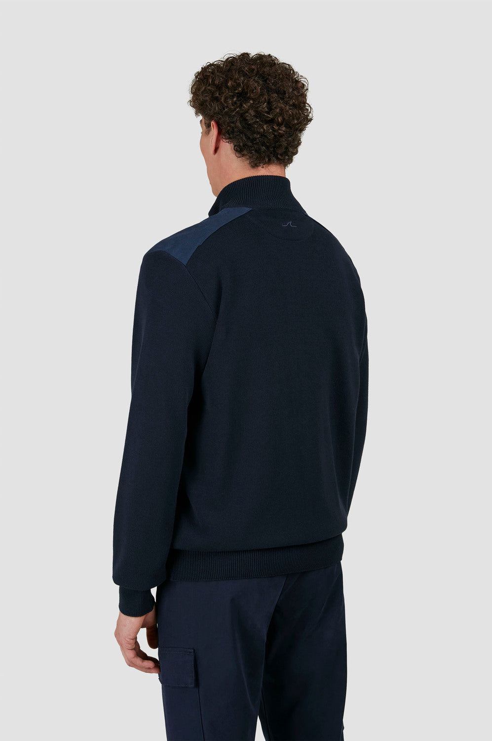 Paul & Shark vest van cool touch katoen-Buitenkant: 100% katoen - Inzetstukken: 100% linnen-HEREN TRUIEN & VESTEN-Blauw