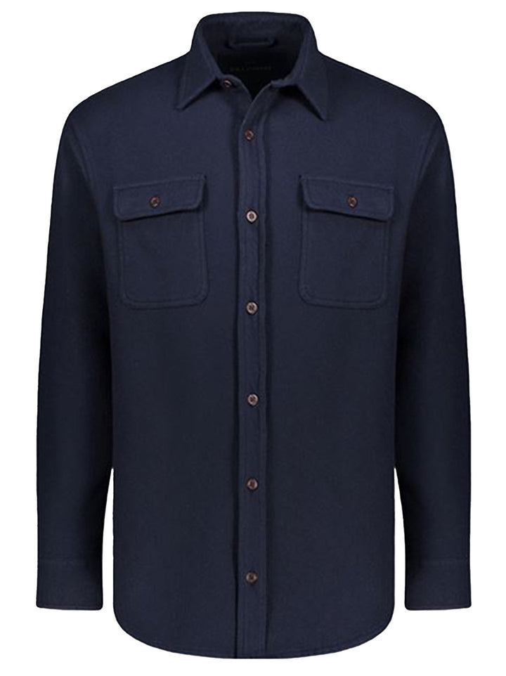 Paul & Shark wollen overshirt-Samenstelling: 80% scheerwol 20% nylon-HEREN SHIRTS-Blauw