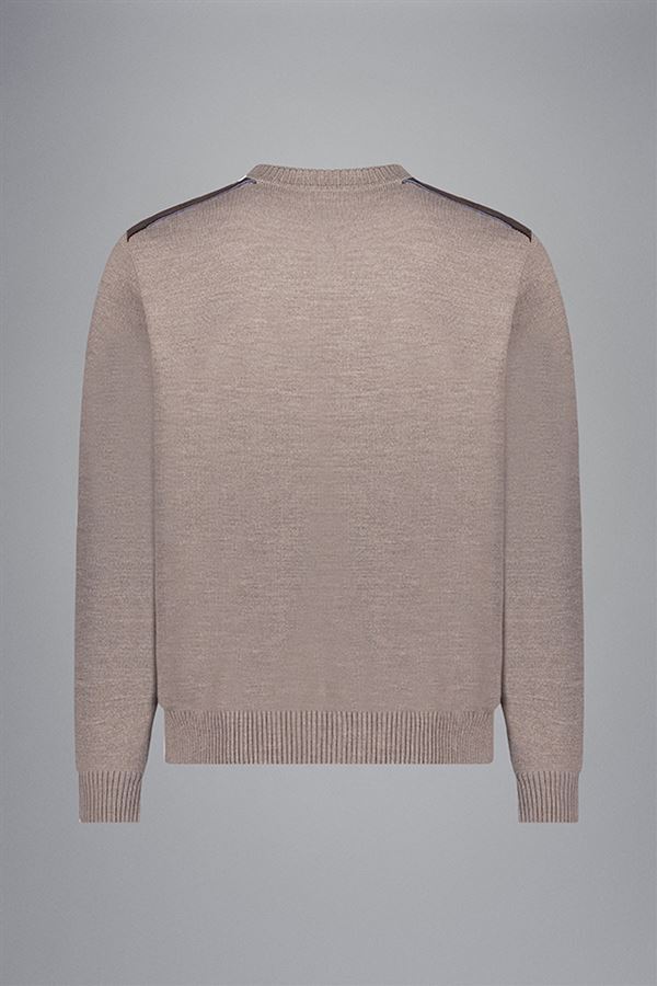 Paul & Shark wollen trui-HEREN TRUIEN & VESTEN-Bruin