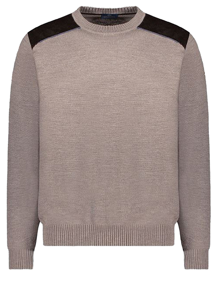 Paul & Shark wollen trui-HEREN TRUIEN & VESTEN-Bruin