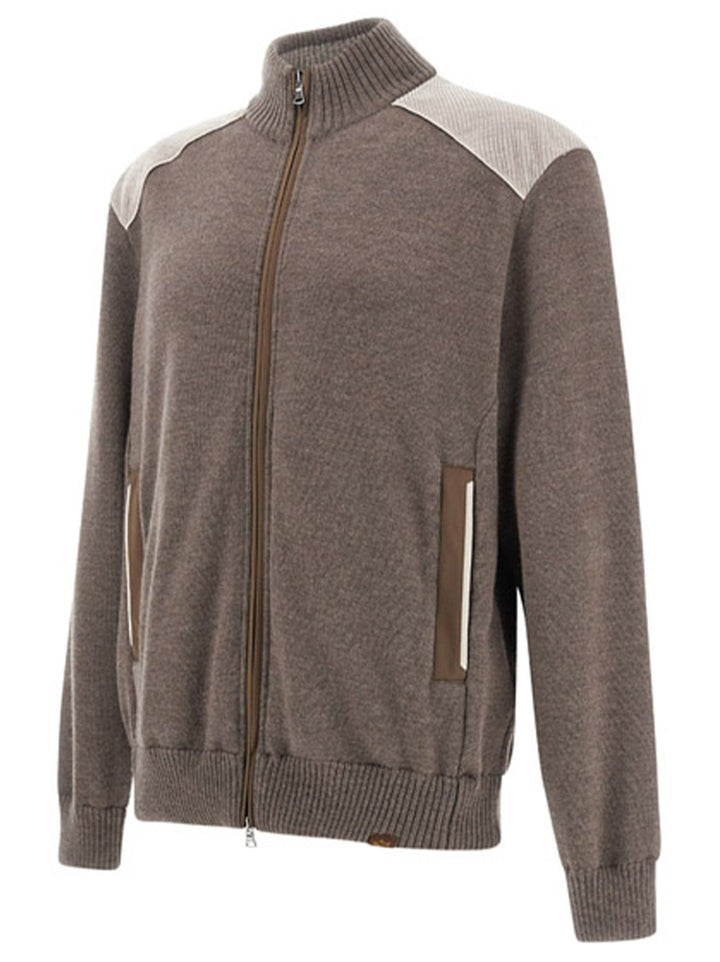  Paul & Shark Wool Full Zip Vest – Beige-100% lamswol-HEREN TRUIEN & VESTEN-Beige