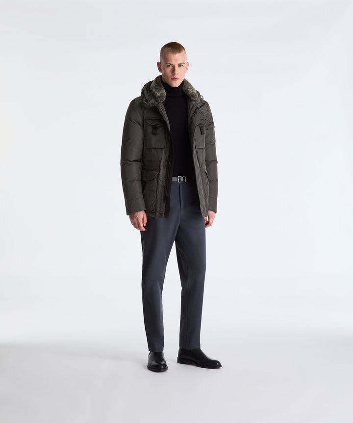 Peuterey Aiptek NBE 03 Fur Jacket – Grijs-100% polyamide,<br />Voering: 100% polyester-HEREN JASSEN & JACKS-Grijs