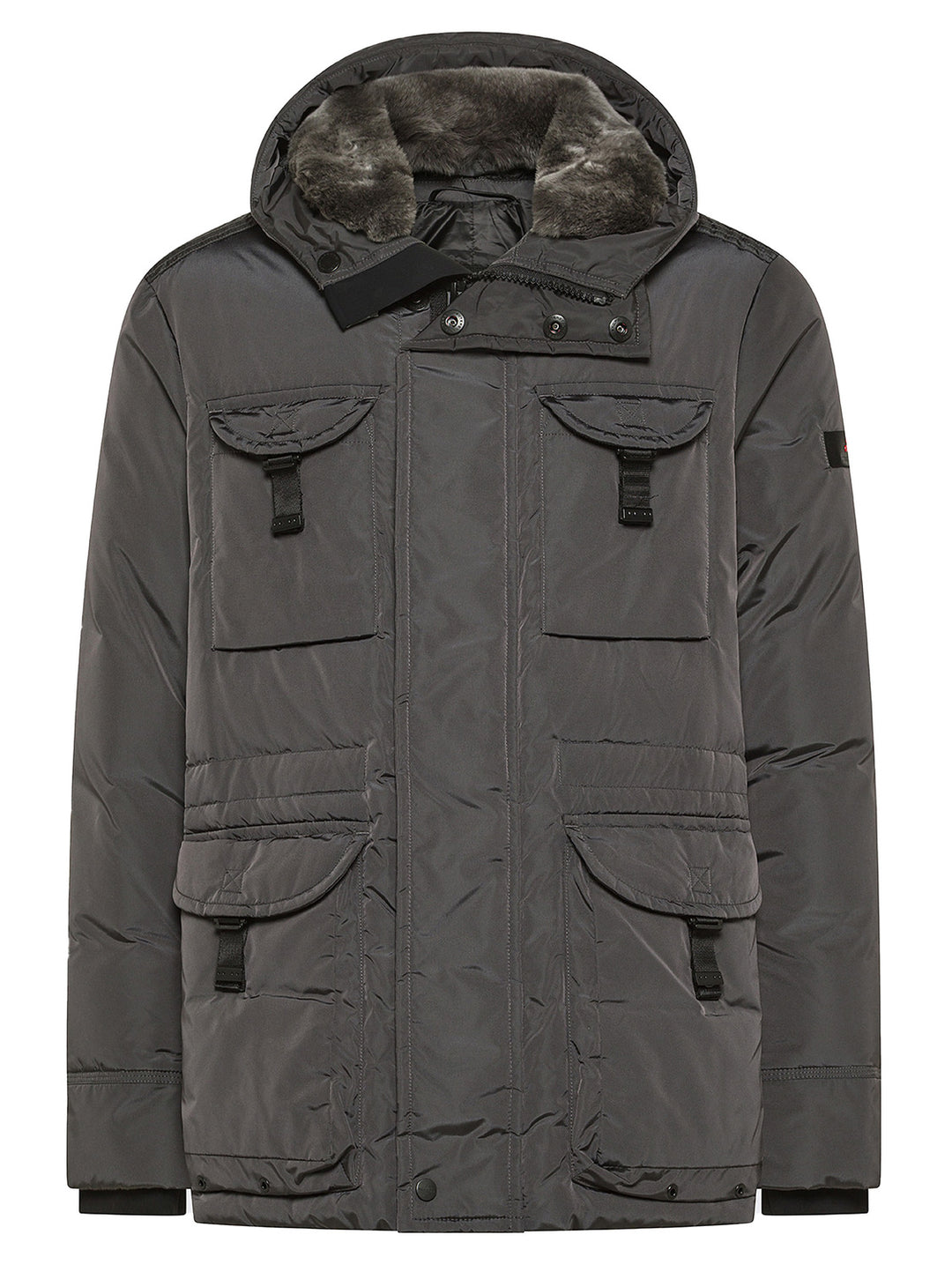 Peuterey Aiptek NBE 03 Fur Jacket – Grijs-100% polyamide,<br />Voering: 100% polyester-HEREN JASSEN & JACKS-Grijs