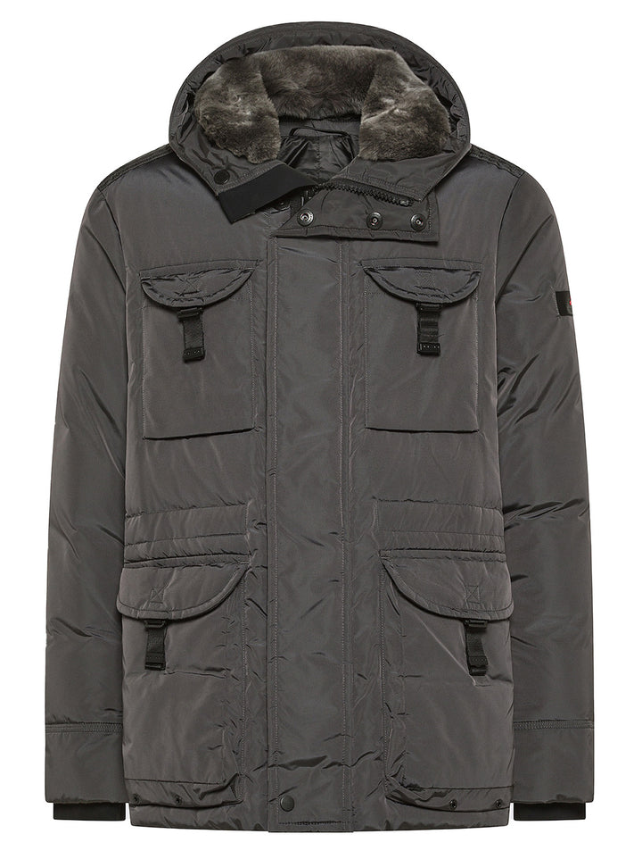 Peuterey Aiptek NBE 03 Fur Jacket – Grijs-100% polyamide,<br />Voering: 100% polyester-HEREN JASSEN & JACKS-Grijs