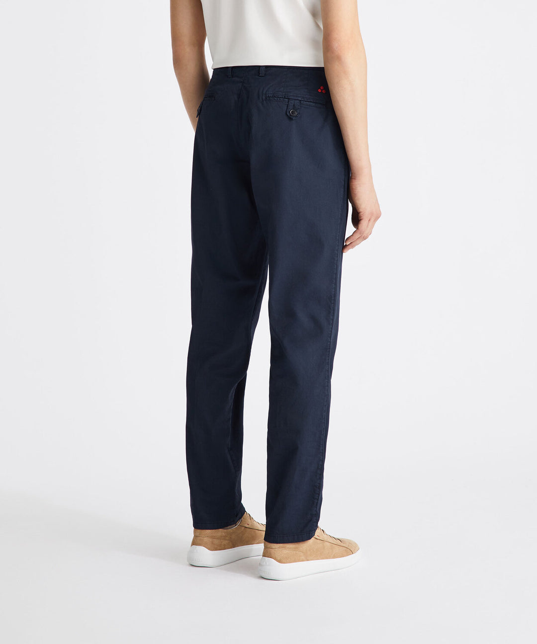 Peuterey Chino HOY BA 01 – Blauw-97% katoen, 3% elastaan-HEREN BROEKEN-Blauw