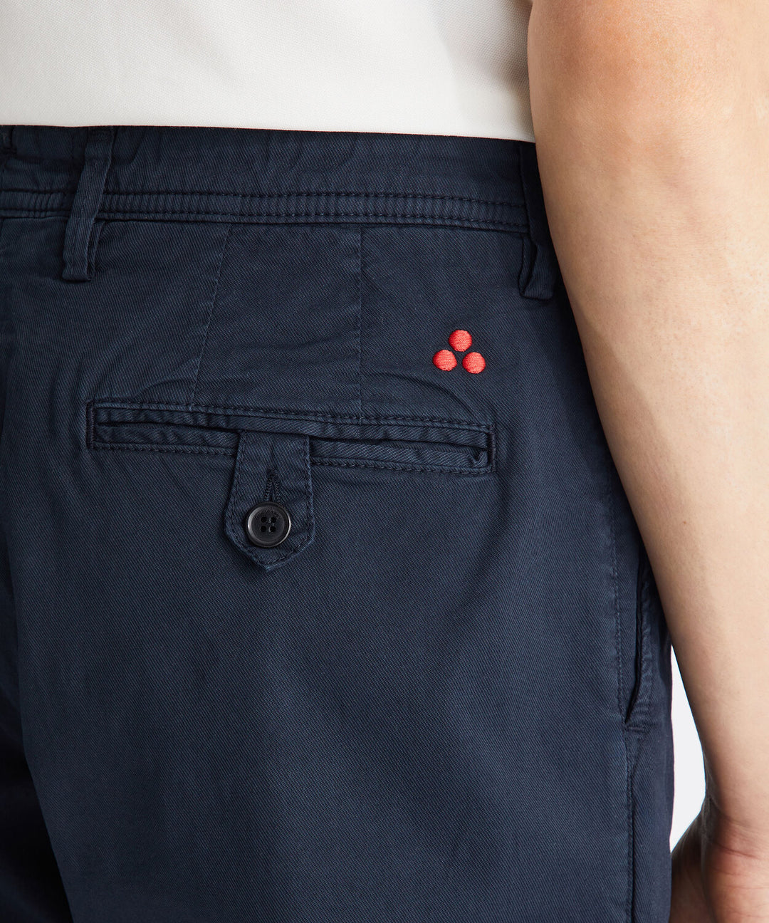 Peuterey Chino HOY BA 01 – Blauw-97% katoen, 3% elastaan-HEREN BROEKEN-Blauw