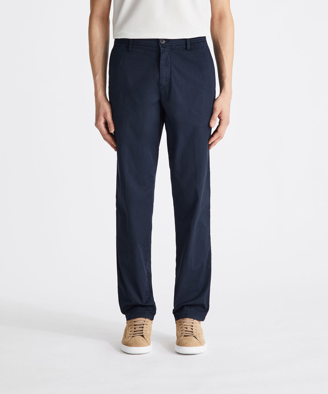Peuterey Chino HOY BA 01 – Blauw-97% katoen, 3% elastaan-HEREN BROEKEN-Blauw