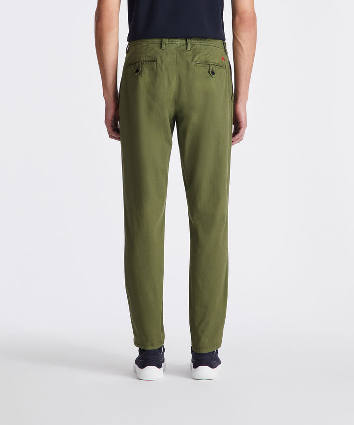 Peuterey Chino HOY BA 01 – Groen-97% katoen, 3% elastaan-HEREN BROEKEN-Groen