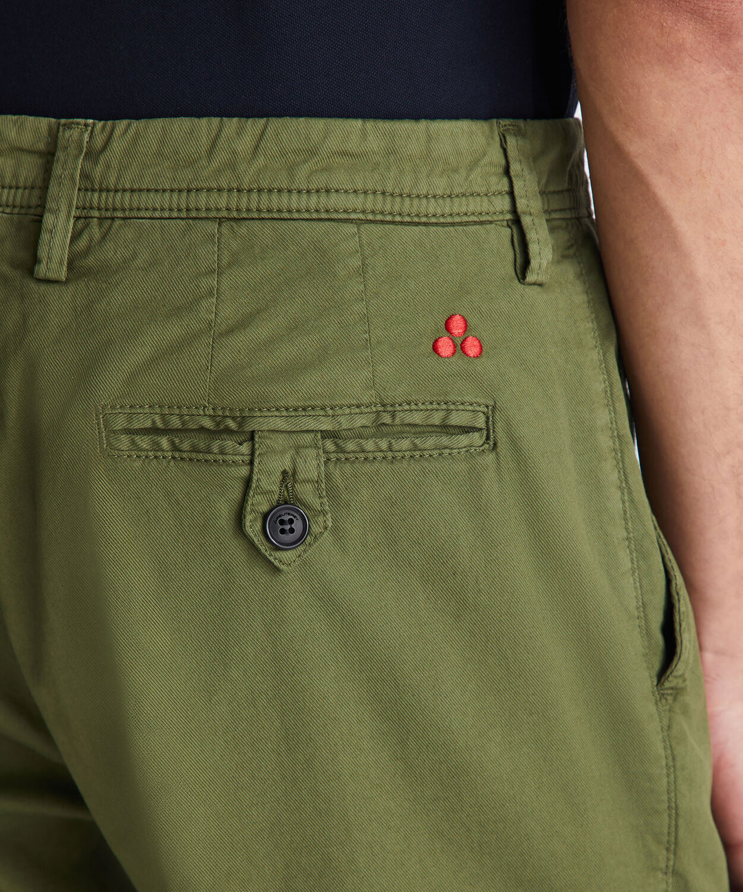 Peuterey Chino HOY BA 01 – Groen-97% katoen, 3% elastaan-HEREN BROEKEN-Groen