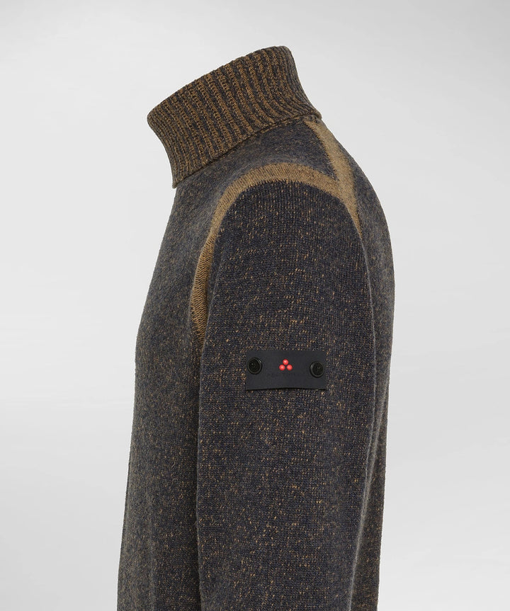 Peuterey coltrui HUGUET-80% wol, 20% polyamide-HEREN TRUIEN & VESTEN-Blauw