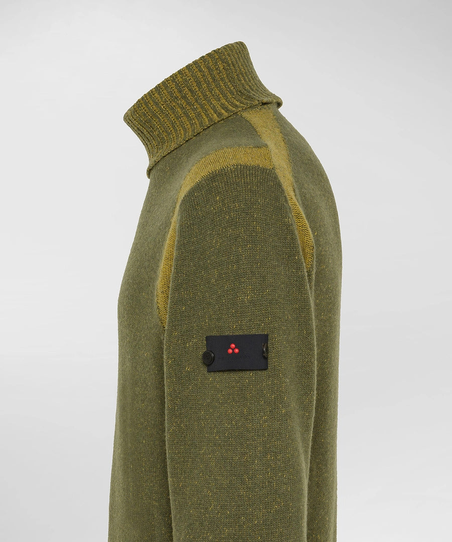 Peuterey coltrui HUGUET-80% wol, 20% polyamide-HEREN TRUIEN & VESTEN-Groen