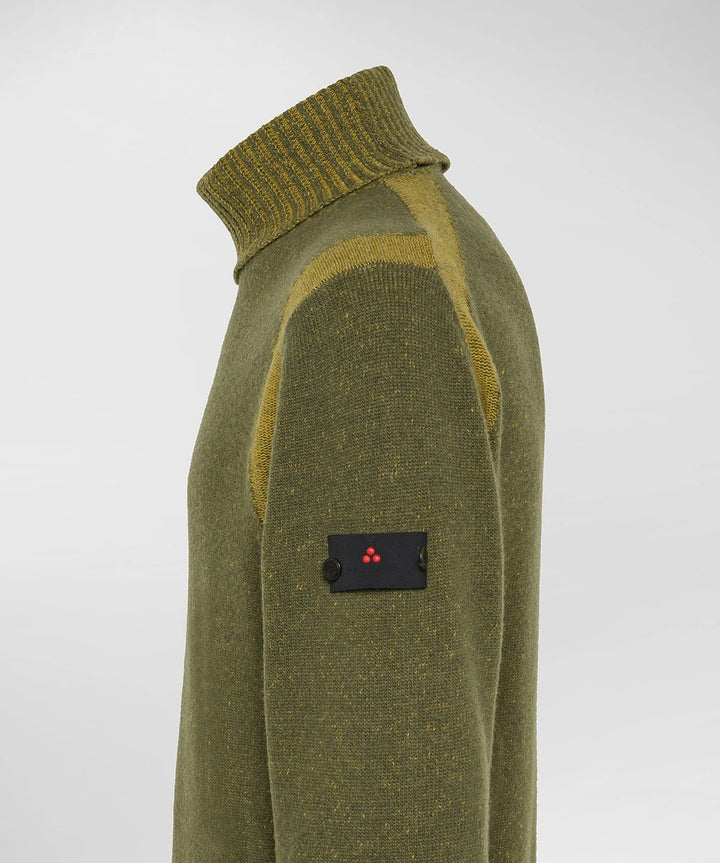 Peuterey coltrui HUGUET-80% wol, 20% polyamide-HEREN TRUIEN & VESTEN-Groen