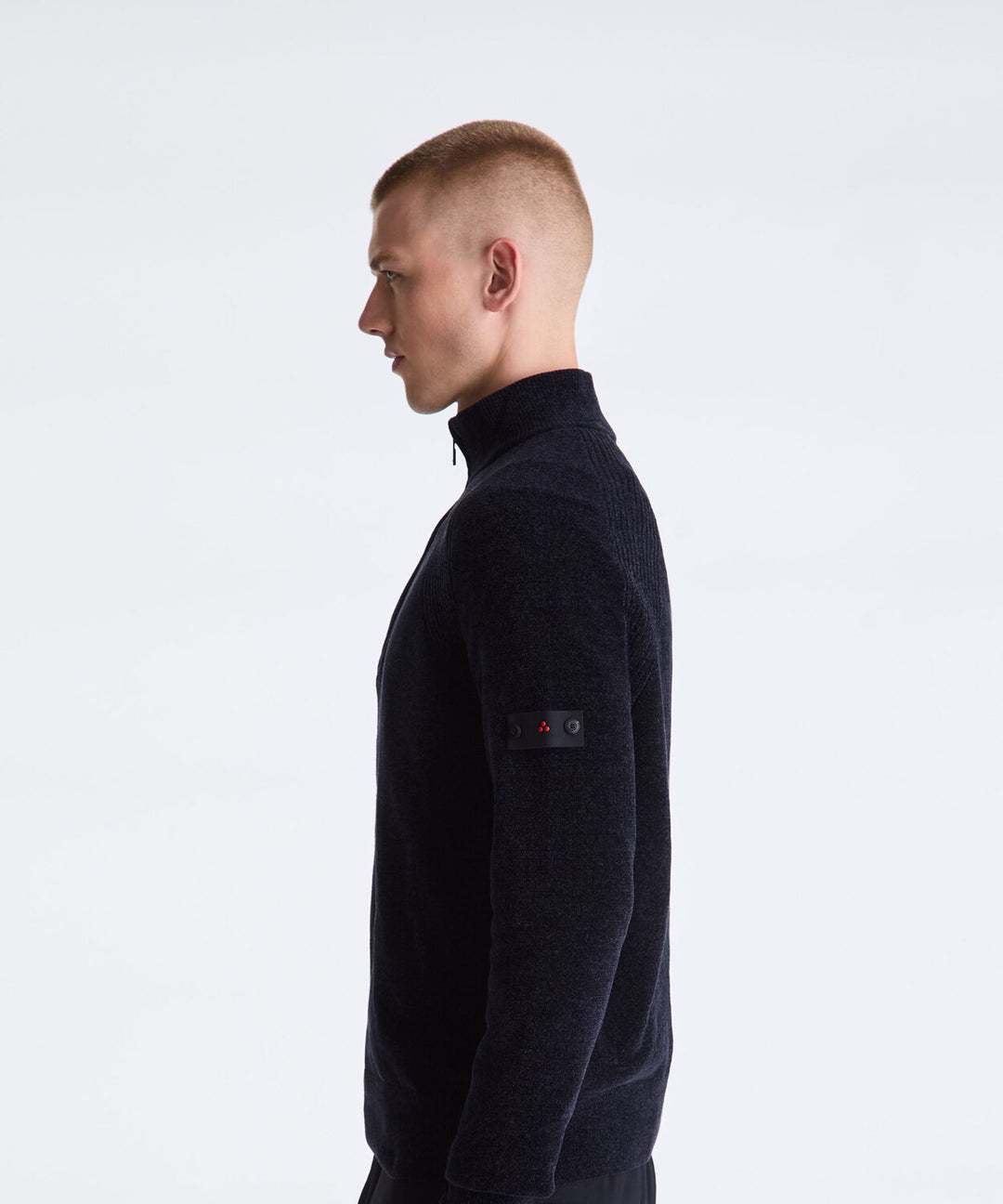 Peuterey Crivelli Half Zip – Blauw-82% polyester, 15% polyamide, 3% elastaan-HEREN TRUIEN & VESTEN-Blauw