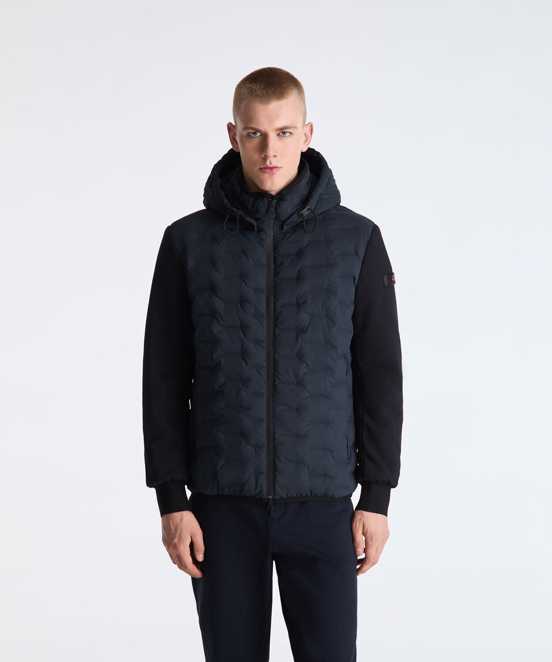 Peuterey Holzer Jack – Blauw-100% polyester<br />Voering: 90% polyester, 10% elastaan-HEREN JASSEN & JACKS-Blauw