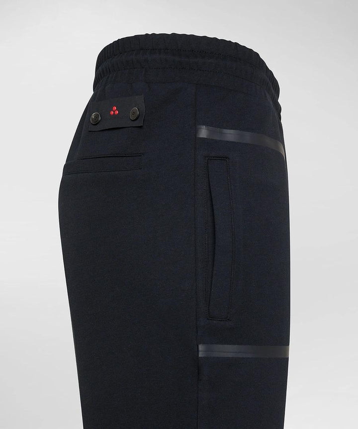 Peuterey korte broek blauw-53% polyester, 41% katoen, 6% elasthaan-HEREN BROEKEN-Blauw