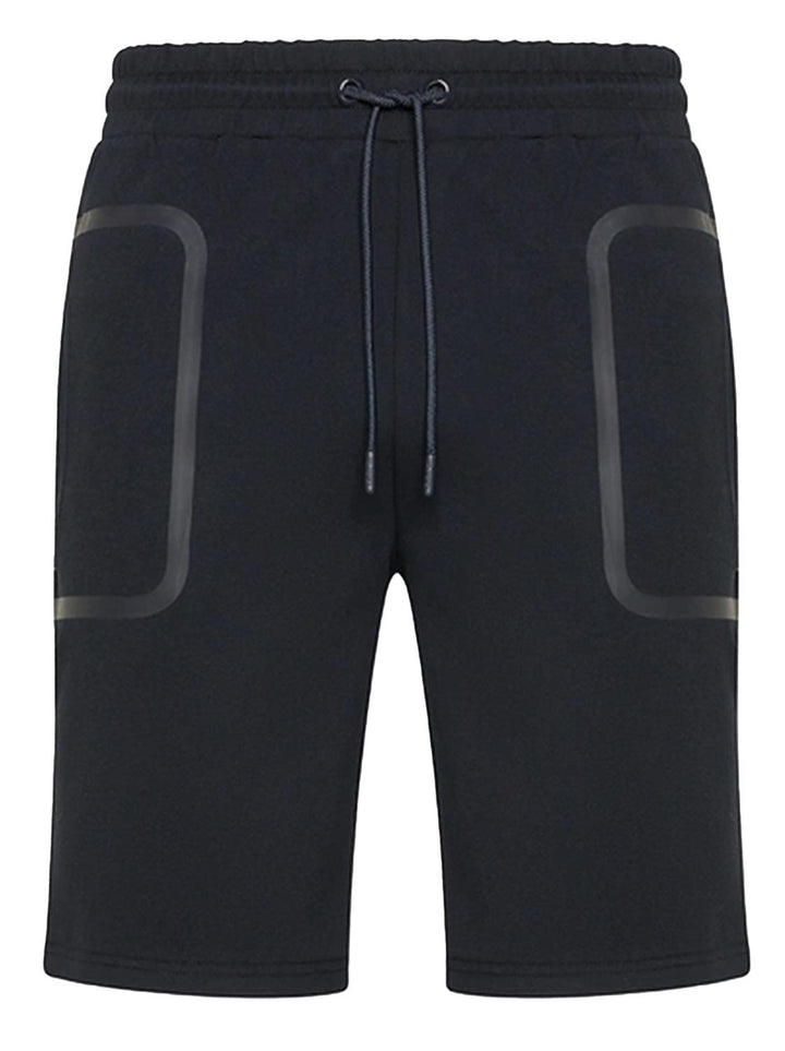 Peuterey korte broek blauw-53% polyester, 41% katoen, 6% elasthaan-HEREN BROEKEN-Blauw