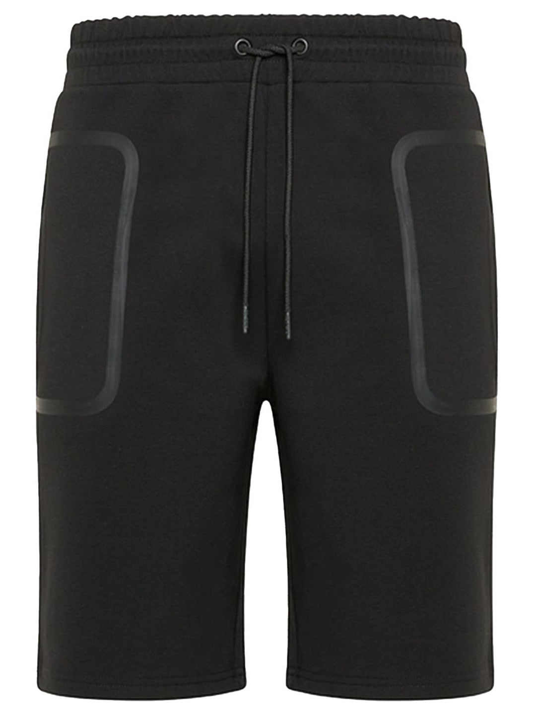 Peuterey korte broek zwart-53% polyester, 41% katoen, 6% elasthaan-HEREN BROEKEN-Zwart