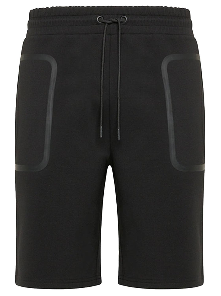 Peuterey korte broek zwart-53% polyester, 41% katoen, 6% elasthaan-HEREN BROEKEN-Zwart