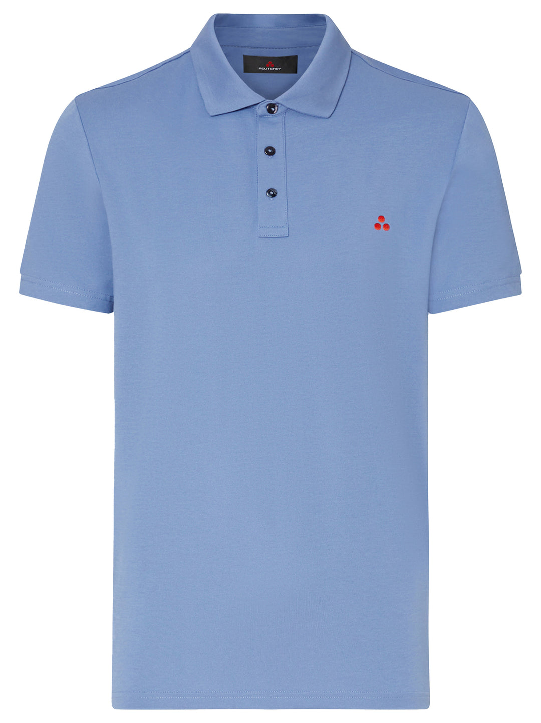 Peuterey Polo MEZZOLA 02 – Blauw-46% polyester, 45% katoen, 5% zijde, 4% elastaan-HEREN POLO'S & T-SHIRTS-Blauw