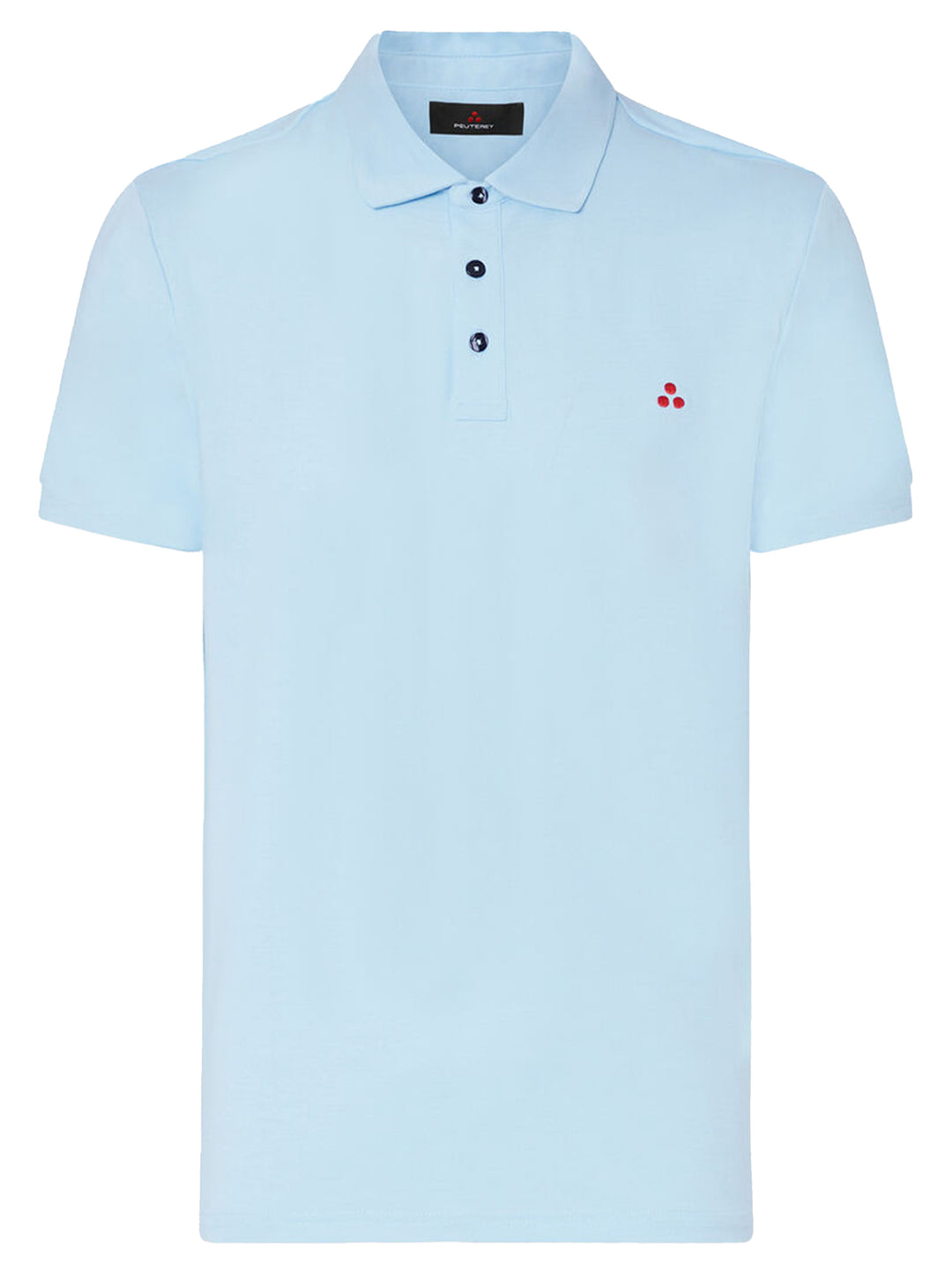 Peuterey Polo MEZZOLA 02 – Blauw-46% polyester, 45% katoen, 5% zijde, 4% elastaan-HEREN POLO'S & T-SHIRTS-Blauw