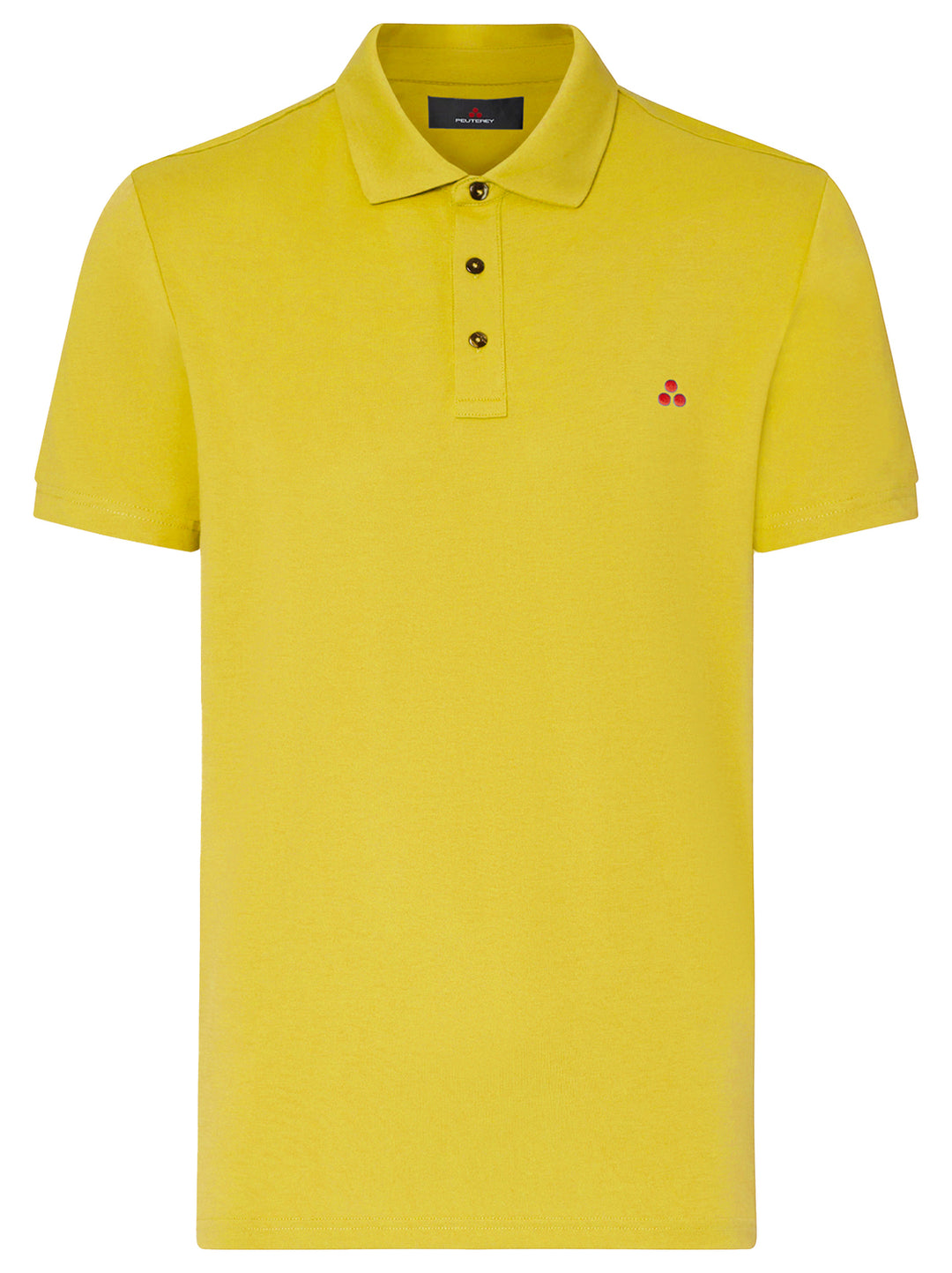 Peuterey Polo MEZZOLA 02 - Geel-46% polyester, 45% katoen, 5% zijde, 4% elastaan-HEREN POLO'S & T-SHIRTS-Geel