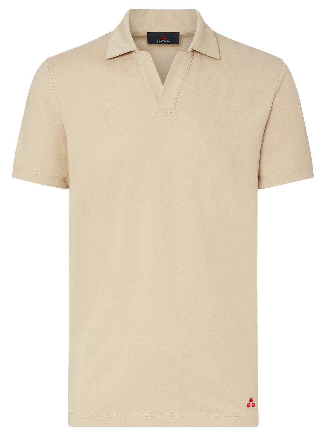 Peuterey Polo NEW HELGO - Beige-46% polyester, 45% katoen, 5% zijde, 4% elastaan-HEREN POLO'S & T-SHIRTS-Beige