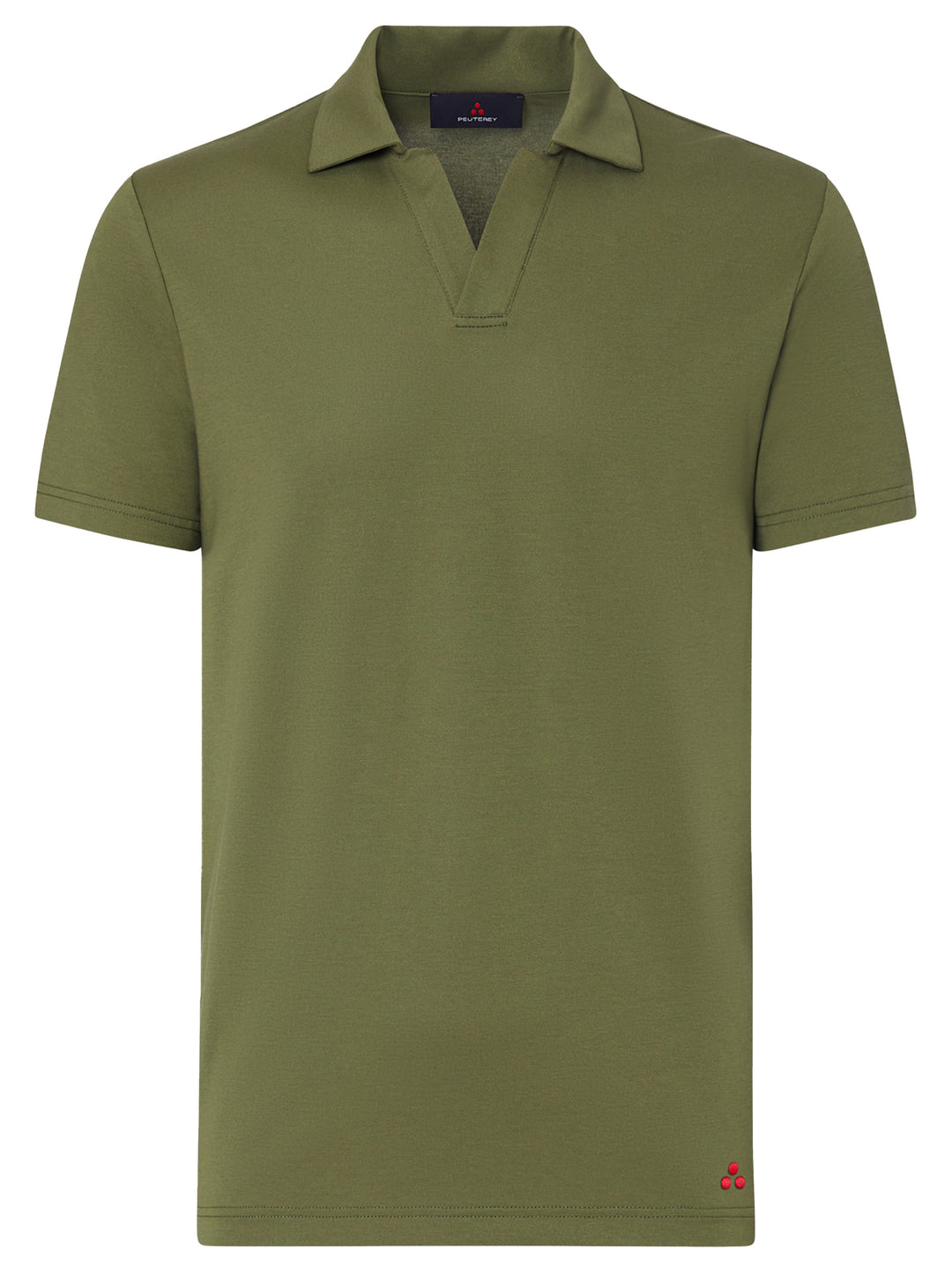 Peuterey Polo NEW HELGO - Groen-46% polyester, 45% katoen, 5% zijde, 4% elastaan-HEREN POLO'S & T-SHIRTS-Groen