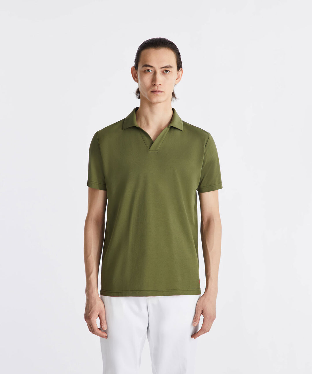 Peuterey Polo NEW HELGO - Groen-46% polyester, 45% katoen, 5% zijde, 4% elastaan-HEREN POLO'S & T-SHIRTS-Groen