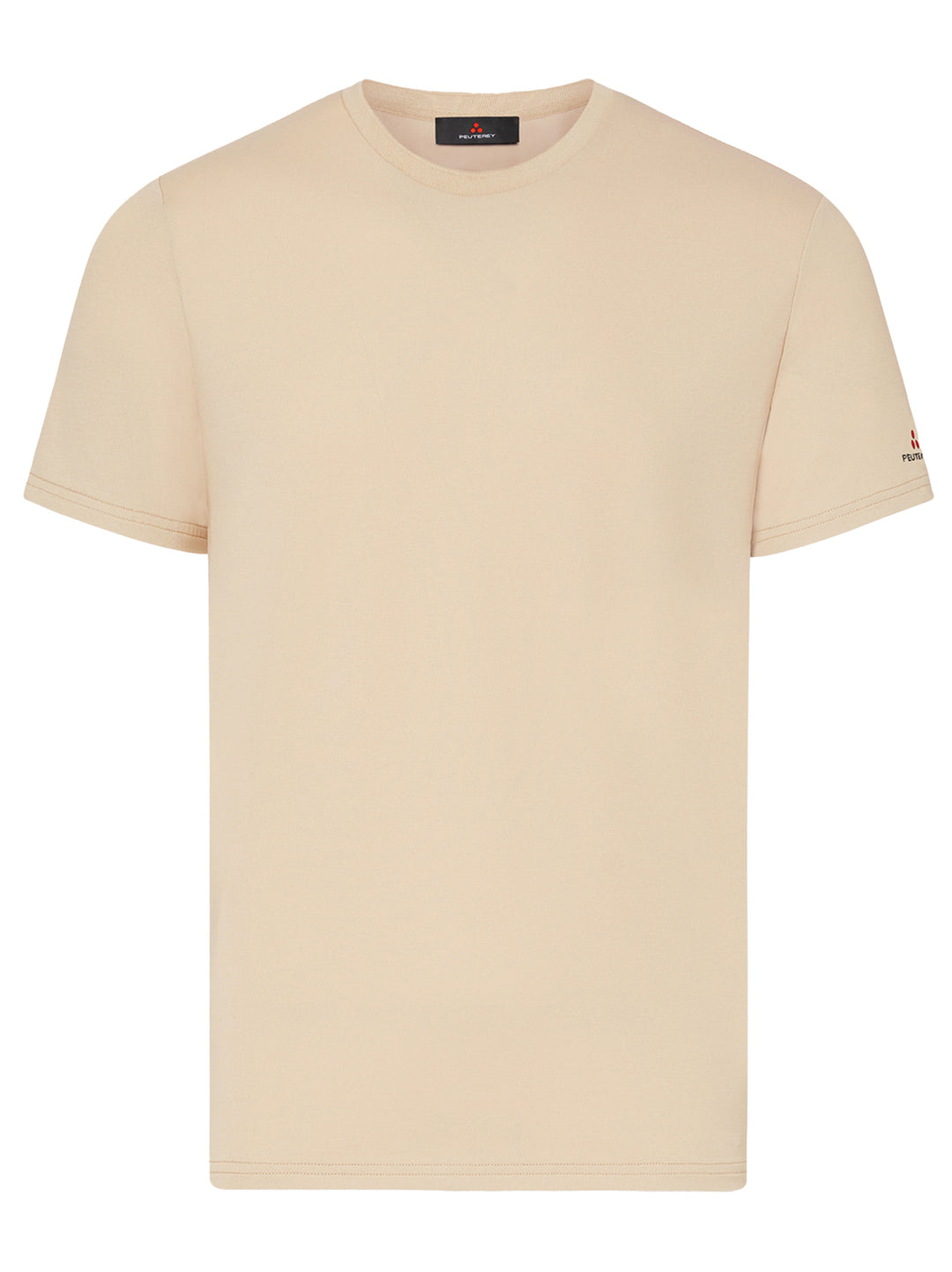 Peuterey T-Shirt ZOLE 02 – Beige-46% polyester, 45% katoen, 5% zijde, 4% elastaan-HEREN POLO'S & T-SHIRTS-Beige