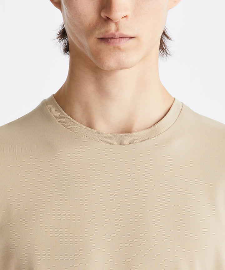 Peuterey T-Shirt ZOLE 02 – Beige-46% polyester, 45% katoen, 5% zijde, 4% elastaan-HEREN POLO'S & T-SHIRTS-Beige
