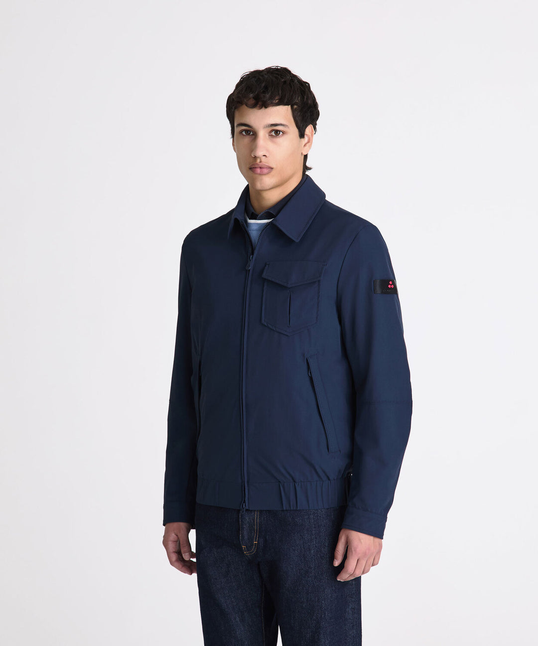 Peuterey THEMBA bomber jack-90% polyamide, 10% elastaan-HEREN JASSEN & JACKS-Blauw