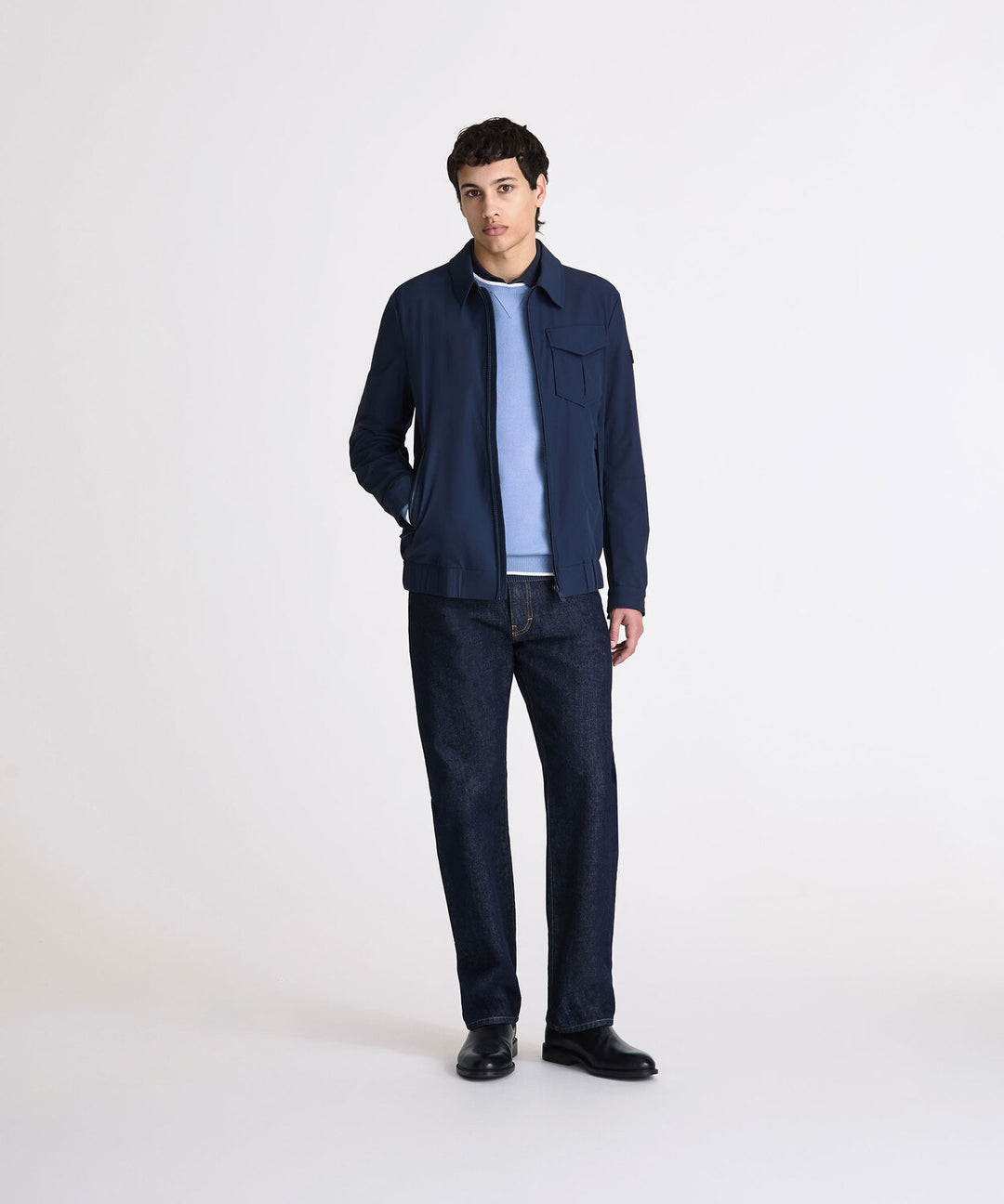Peuterey THEMBA bomber jack-90% polyamide, 10% elastaan-HEREN JASSEN & JACKS-Blauw