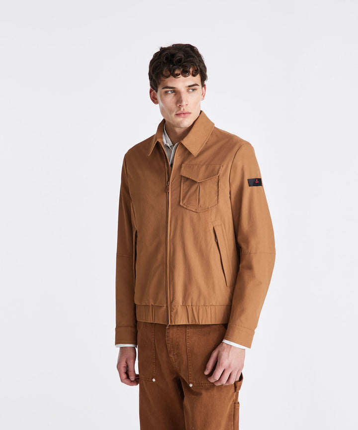 Peuterey THEMBA bomber jack-90% polyamide, 10% elastaan-HEREN JASSEN & JACKS-Bruin