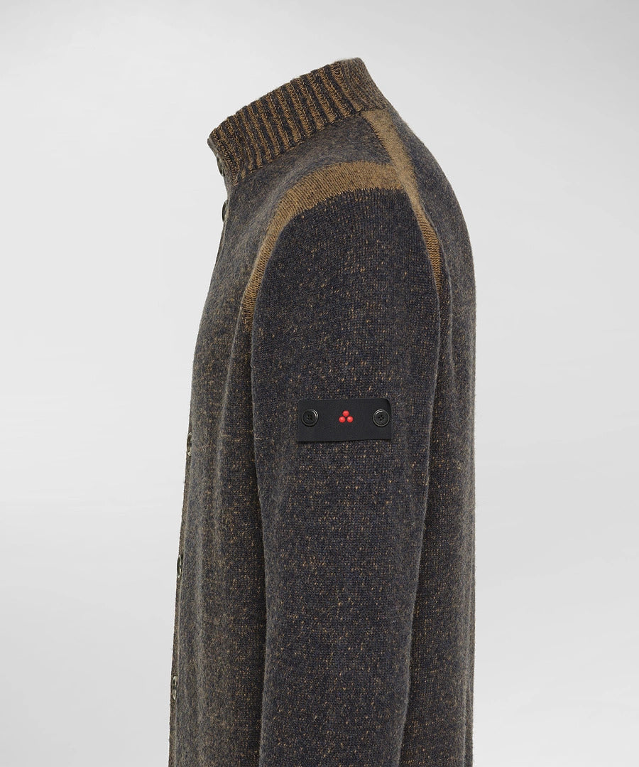 Peuterey vest met knopenGOMEZ-80% wol, 20% polyamide-HEREN TRUIEN & VESTEN-Blauw