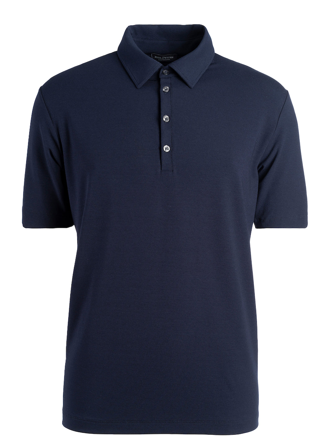 Phil Petter Polo – Blauw-93% viscose, 7% elastaan-HEREN POLO'S & T-SHIRTS-Blauw