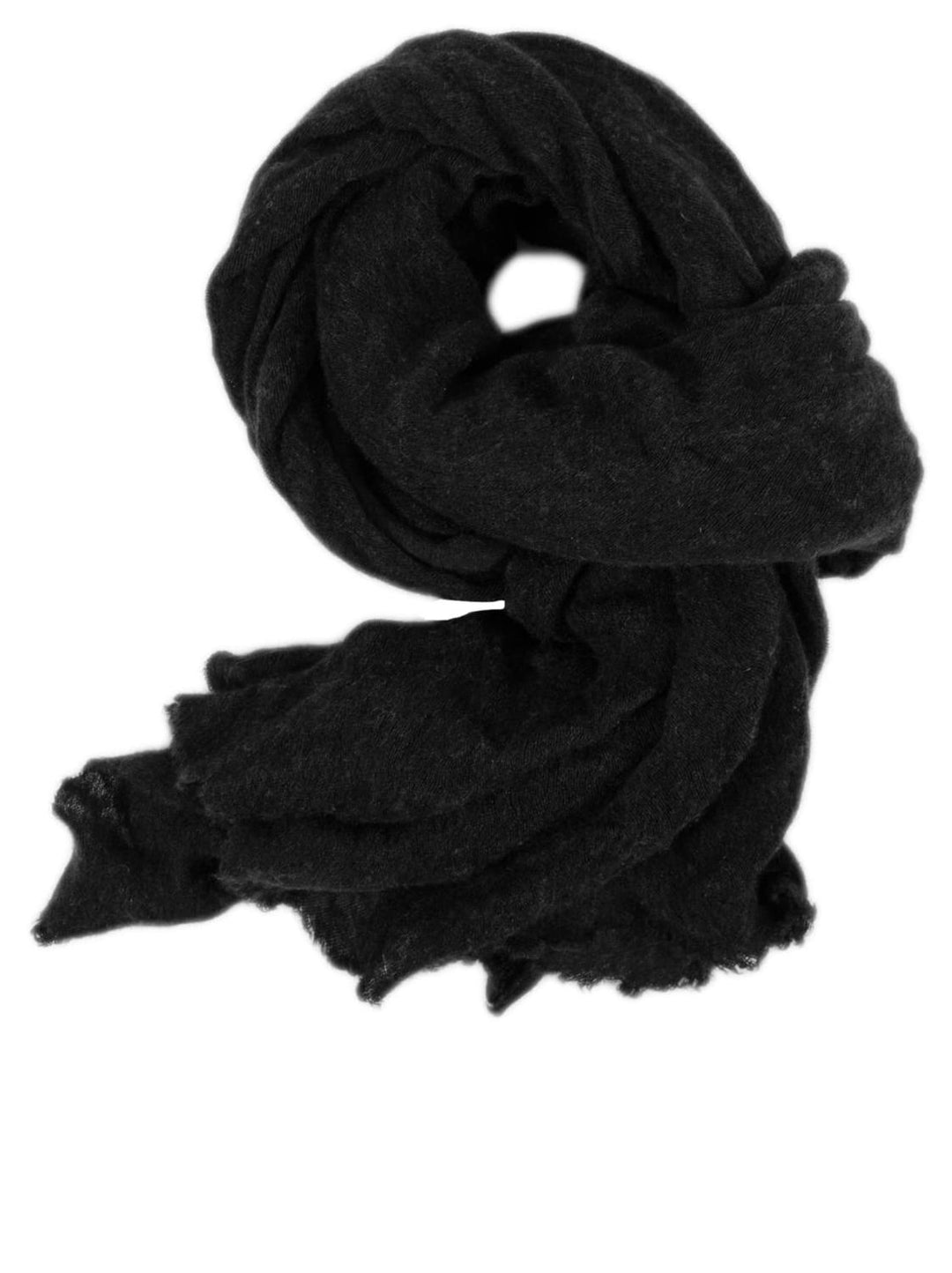Phil Petter shawl kasjmier-100% cashmere-HEREN ACCESSOIRES-Zwart