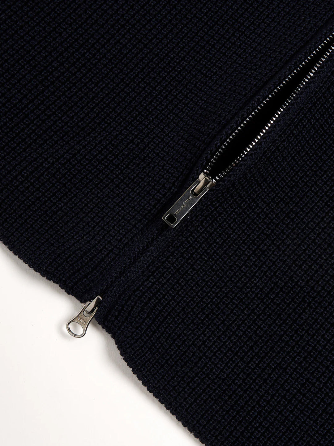 Phil Petter Trui met Rits – Blauw-100% wol-HEREN TRUIEN & VESTEN-Blauw