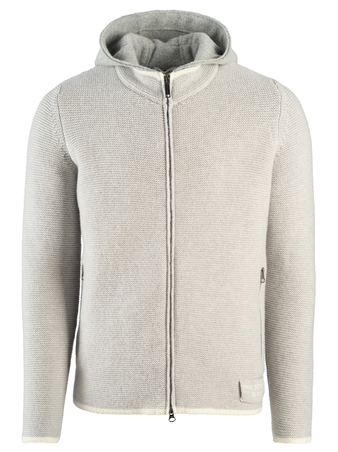 Phil Petter Vest met Rits – Grijs-80% wol, 20% polyamide-HEREN TRUIEN & VESTEN-Grijs