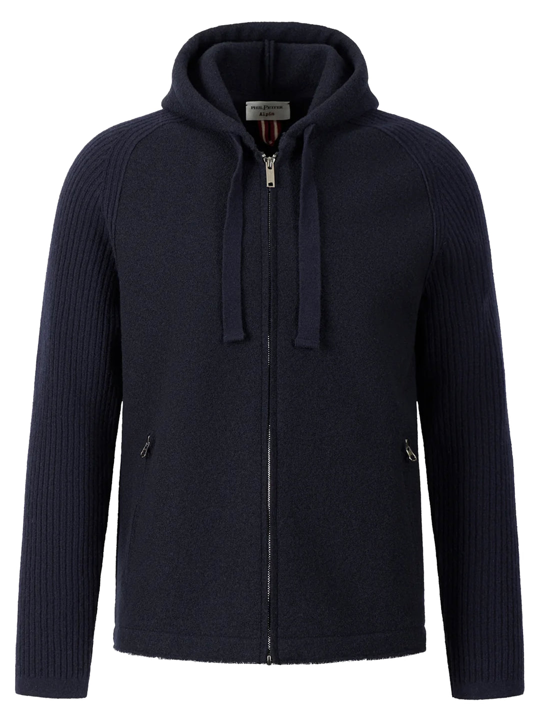 Phil Petter Wollen Jack – Blauw-100% wol-HEREN JASSEN & JACKS-Blauw