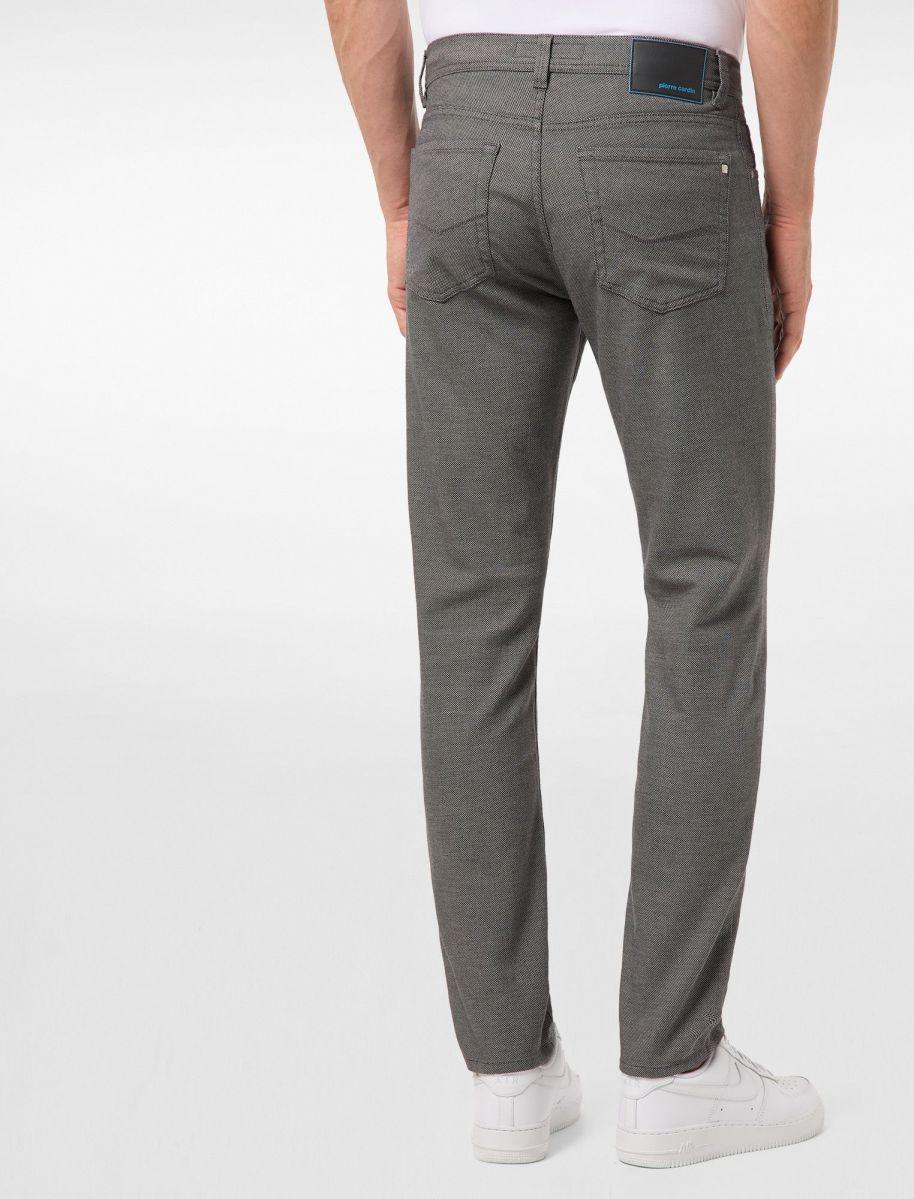 Pierre Cardin Lyon-71% katoen, 27% polyester, 2% elasthaan-HEREN BROEKEN-Grijs