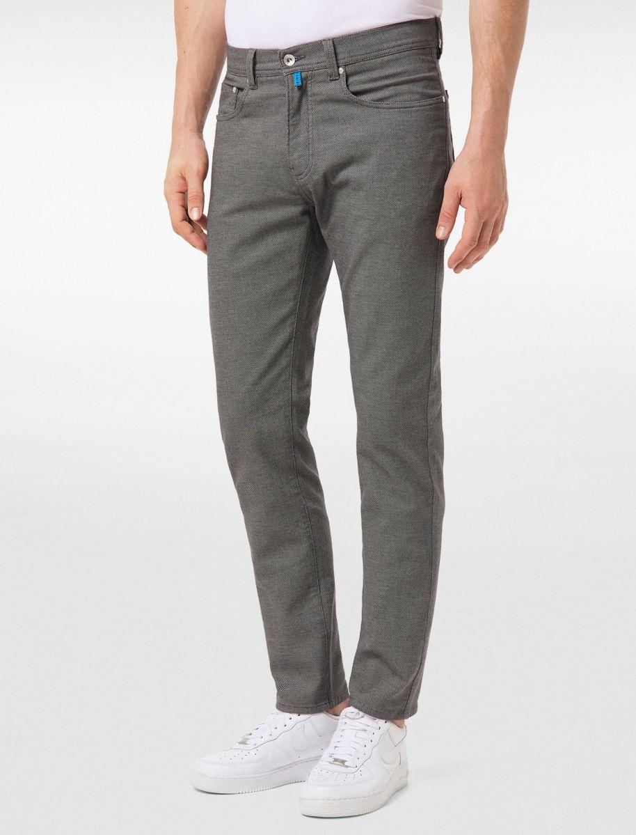 Pierre Cardin Lyon-71% katoen, 27% polyester, 2% elasthaan-HEREN BROEKEN-Grijs