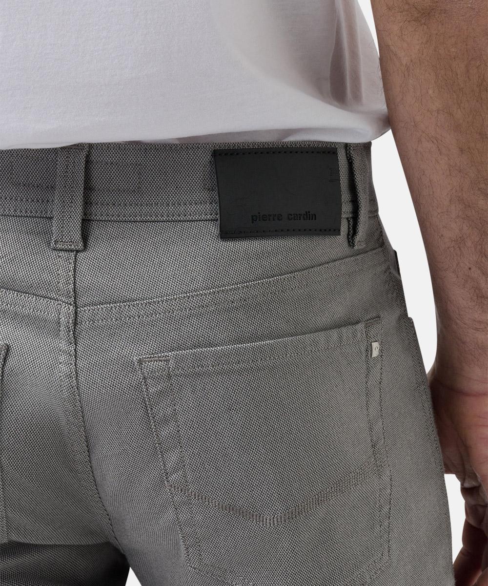 Pierre Cardin LYON TAPERED-60% katoen, 37% polyester, 3% elasthaan-HEREN BROEKEN-Grijs