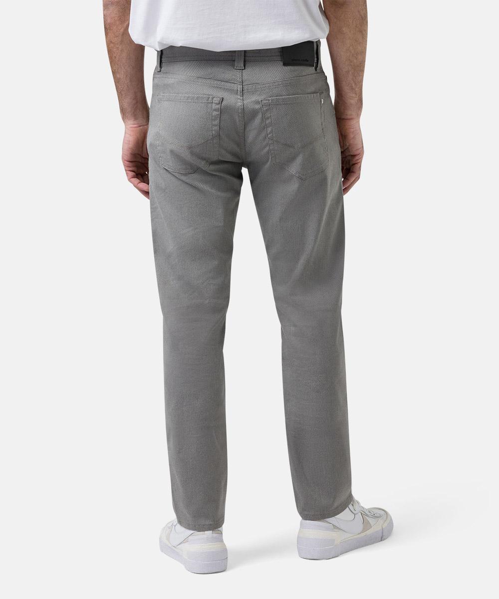 Pierre Cardin LYON TAPERED-60% katoen, 37% polyester, 3% elasthaan-HEREN BROEKEN-Grijs